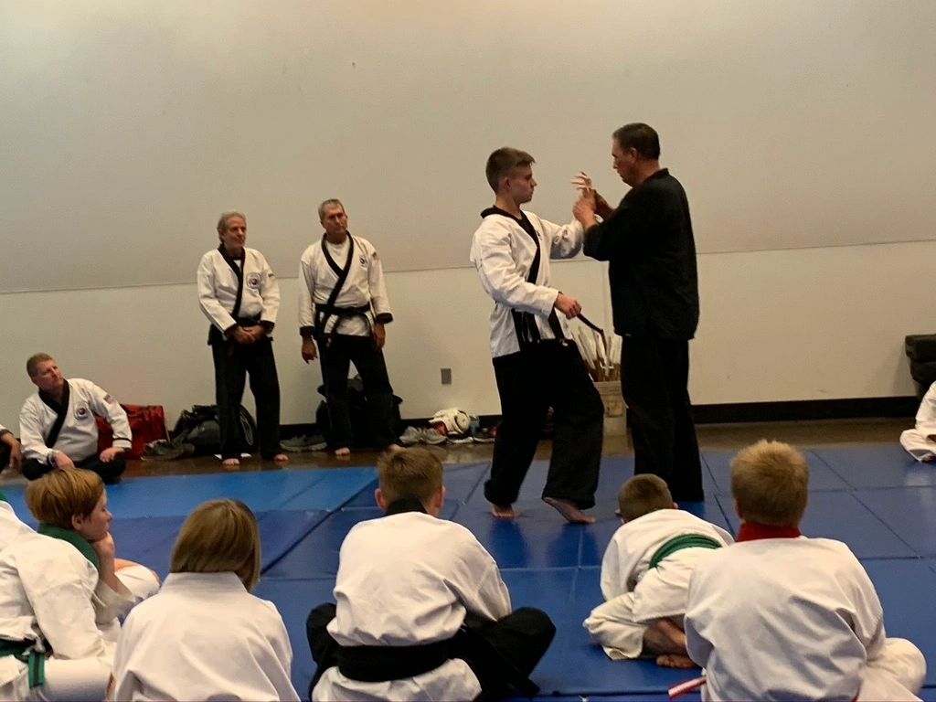 Karate instruction scene